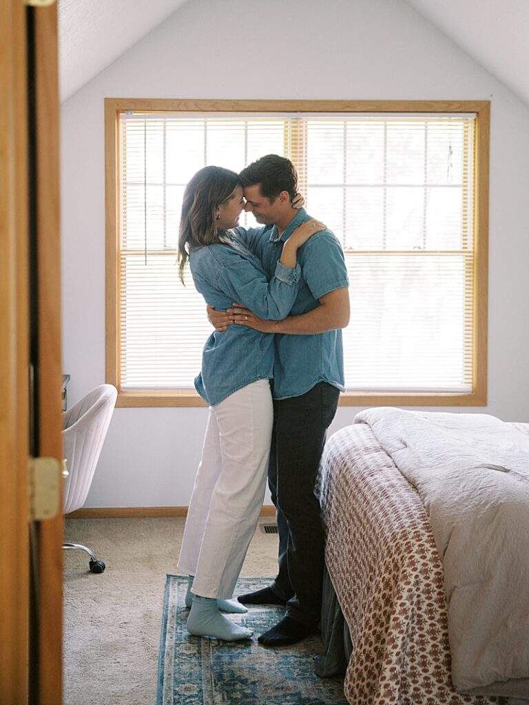 Couple in their first apartment