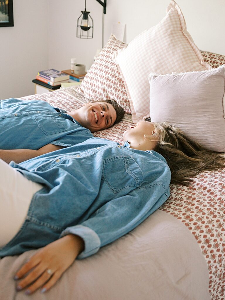 Couple in their first apartment