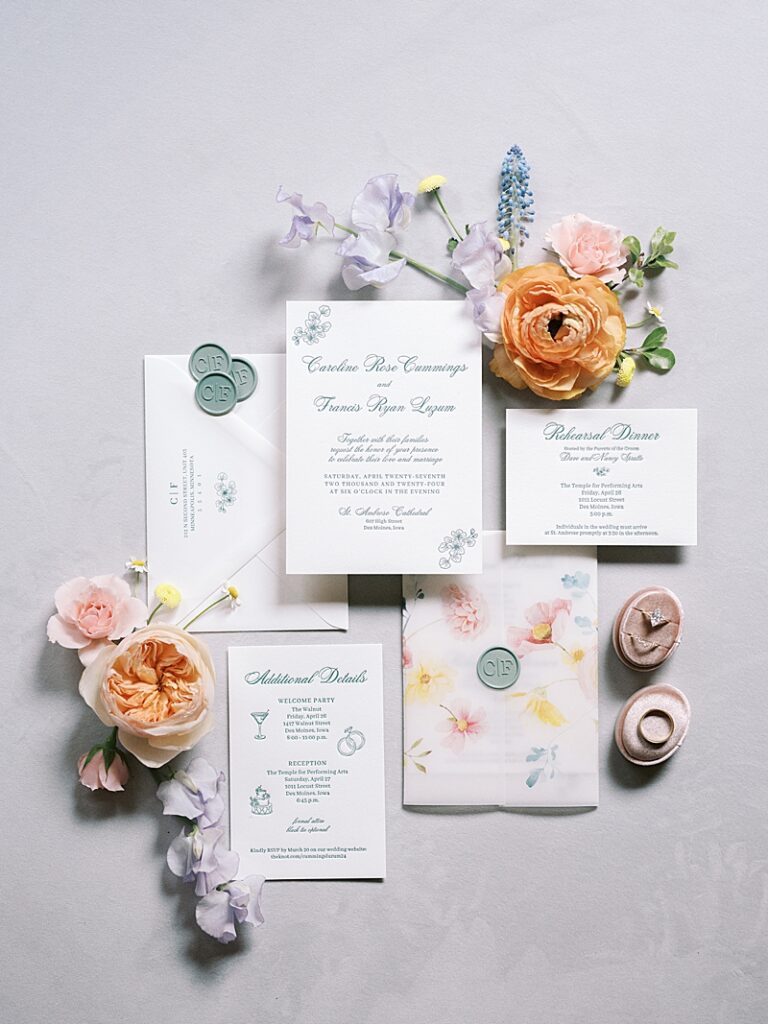 Wedding invitation suite