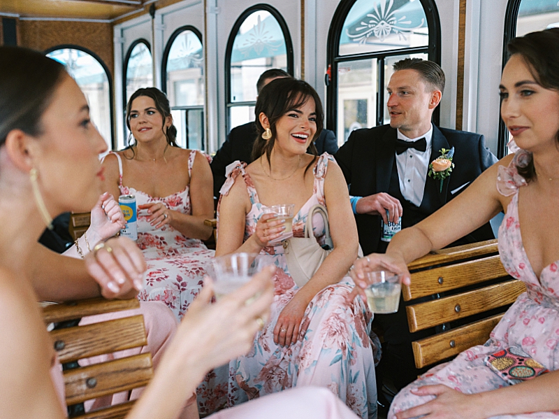 Bridesmaid on Trolley