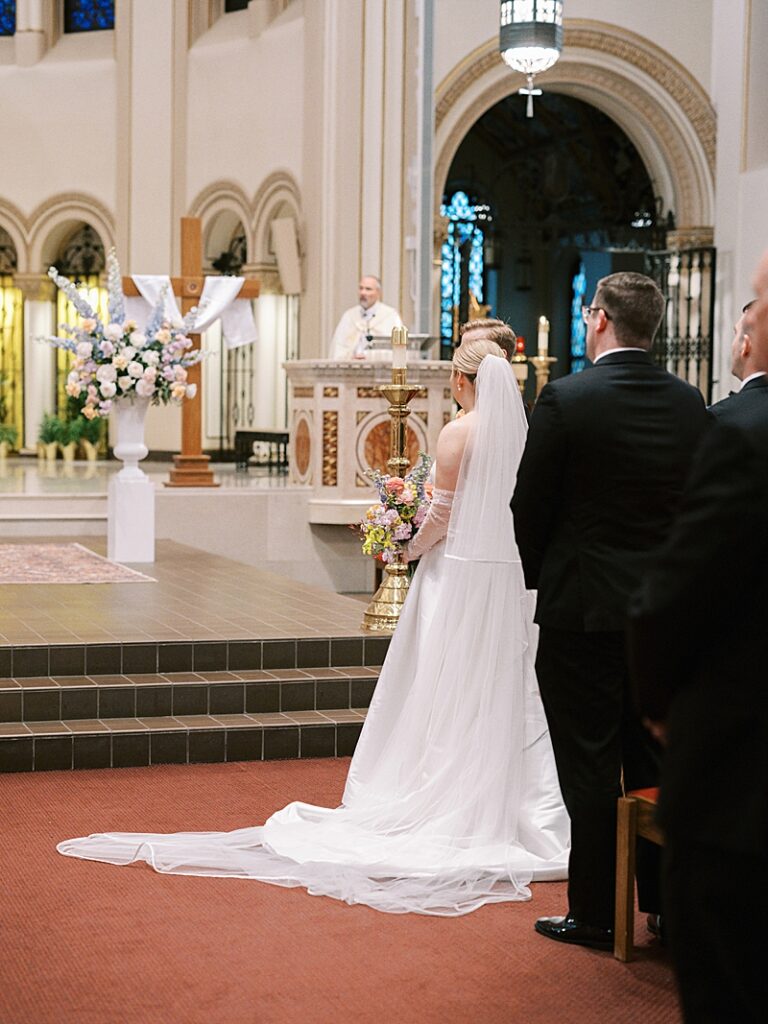 Wedding at St. Ambrose Cathedral in Des Moines