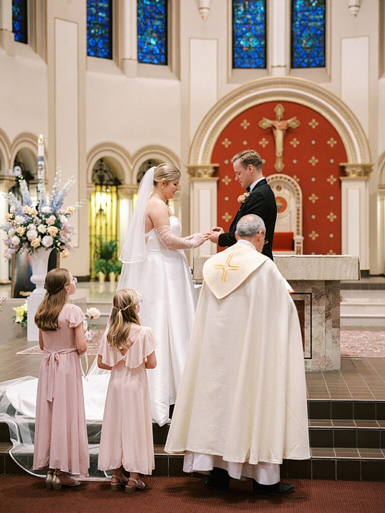 Wedding at St. Ambrose Cathedral in Des Moines