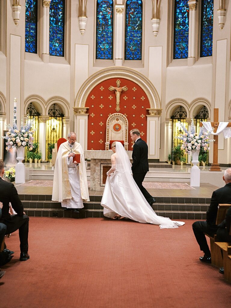 Wedding at St. Ambrose Cathedral in Des Moines