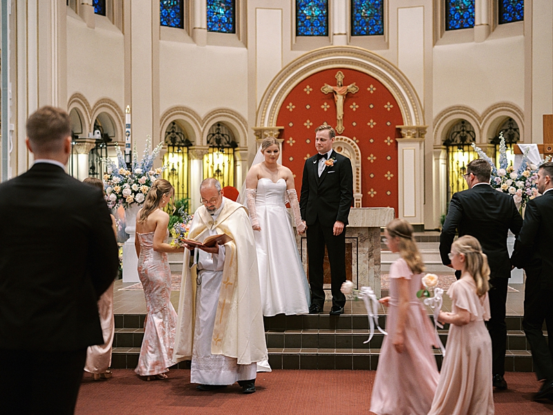 Wedding at St. Ambrose Cathedral in Des Moines