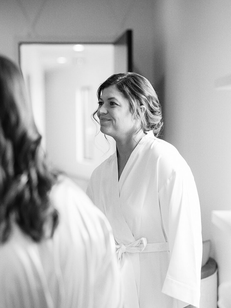 Bride getting ready at the Midnight Gem